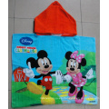 (BC-PB1006) Poncho de playa para niños con estampado de algodón 100% de alta calidad